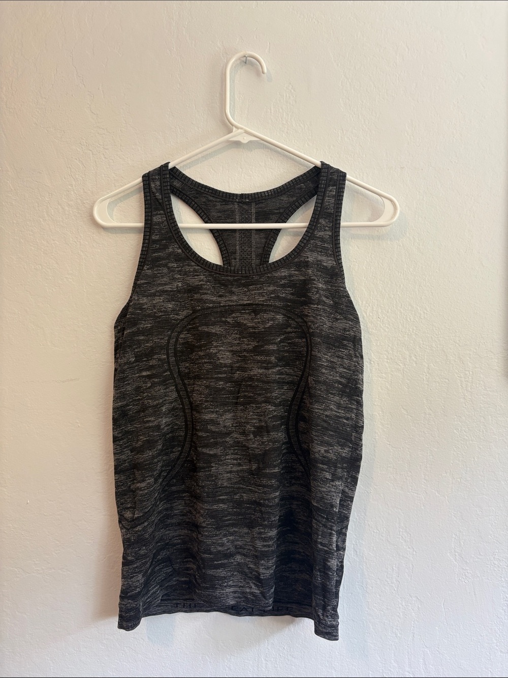 lululemon athletica Heathered Charcoal Racerback Tank